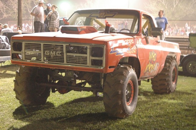 Bad ass GMC at the mud drags